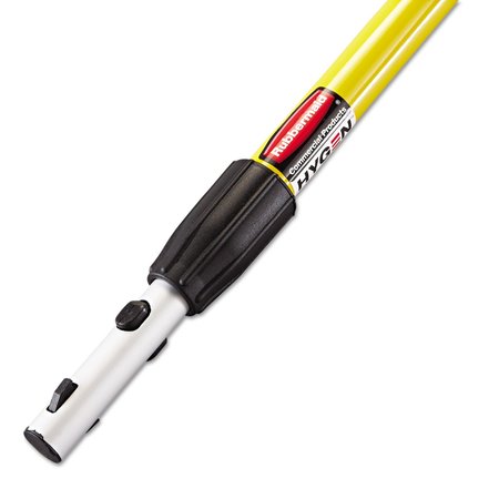 RUBBERMAID COMMERCIAL 72 in L Extension Pole, Quick Connect Connection, Yellow/Black FGQ75500YL00